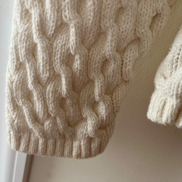 Talbots V Neck Cable Pullover Sweater,  Petite Medium - Picture 5 of 5